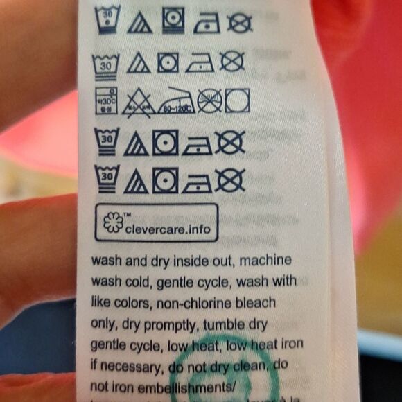 Neon pink cropped top sweater Tommy Hilfiger size small - Picture 6 of 8